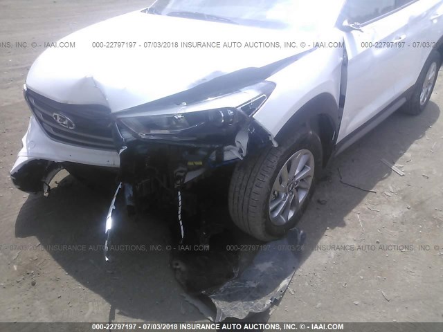 KM8J3CA48JU714804 - 2018 HYUNDAI TUCSON LIMITED/SPORT AND ECO/SE WHITE photo 6
