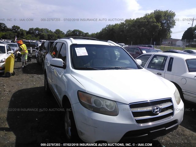 5NMSG13D17H122708 - 2007 HYUNDAI SANTA FE GLS WHITE photo 6