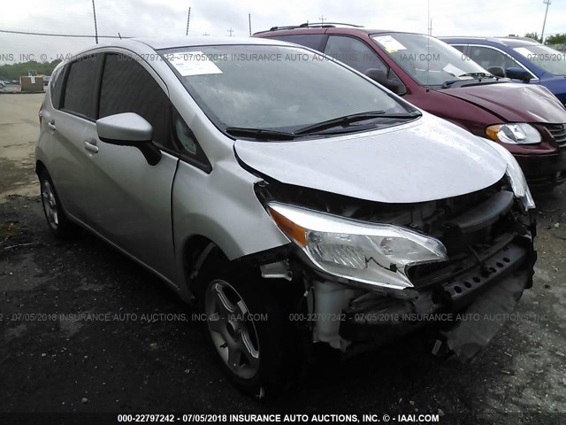 3N1CE2CP9FL371658 - 2015 NISSAN VERSA NOTE S/S PLUS/SV/SL/SR SILVER photo 1