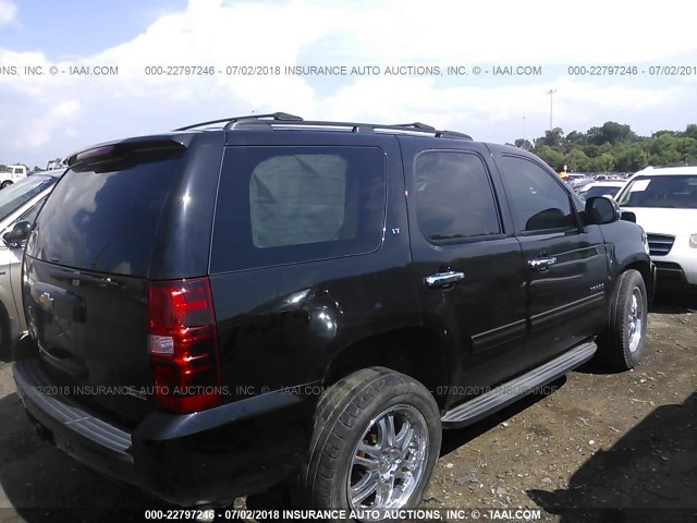 1GNSCBE05CR147720 - 2012 CHEVROLET TAHOE C1500 LT BLACK photo 4