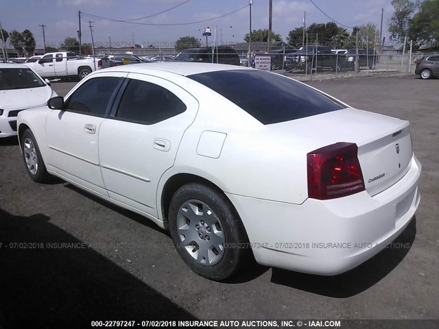 2B3KA43R46H238124 - 2006 DODGE CHARGER SE/SXT WHITE photo 3