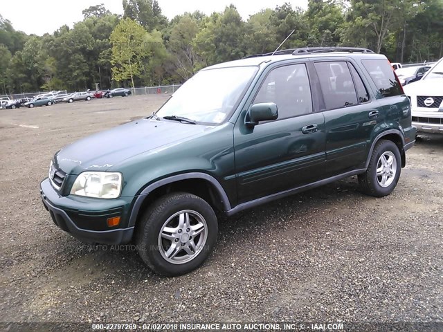 JHLRD18781S004552 - 2001 HONDA CR-V SE/LE GREEN photo 2