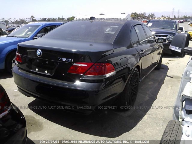 WBAHL83557DT08586 - 2007 BMW 750 I BLACK photo 4