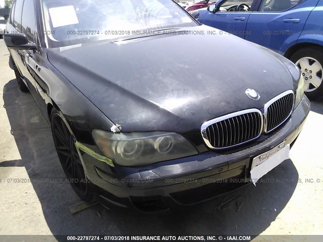 WBAHL83557DT08586 - 2007 BMW 750 I BLACK photo 6