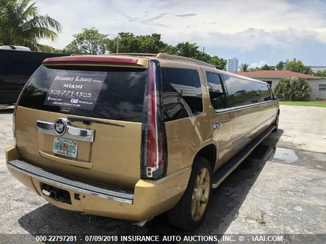 1GYEC63848R108320 - 2008 CADILLAC ESCALADE LUXURY BROWN photo 4