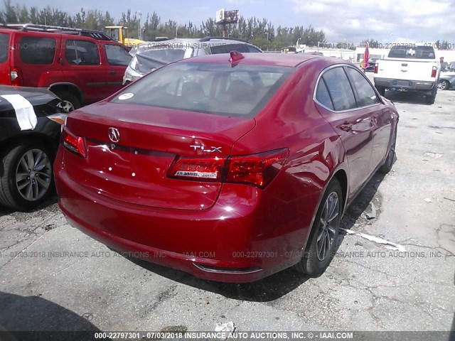 19UUB1F51JA000185 - 2018 ACURA TLX TECH RED photo 4