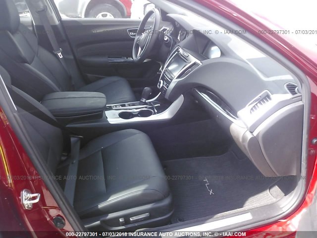19UUB1F51JA000185 - 2018 ACURA TLX TECH RED photo 5