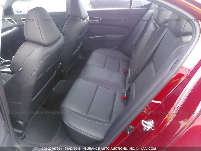 19UUB1F51JA000185 - 2018 ACURA TLX TECH RED photo 8