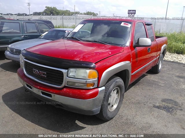 2GTEK19T811257870 - 2001 GMC NEW SIERRA K1500 RED photo 2