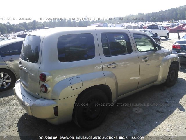 3GNCA13D58S665681 - 2008 CHEVROLET HHR LS Qızıl foto 4