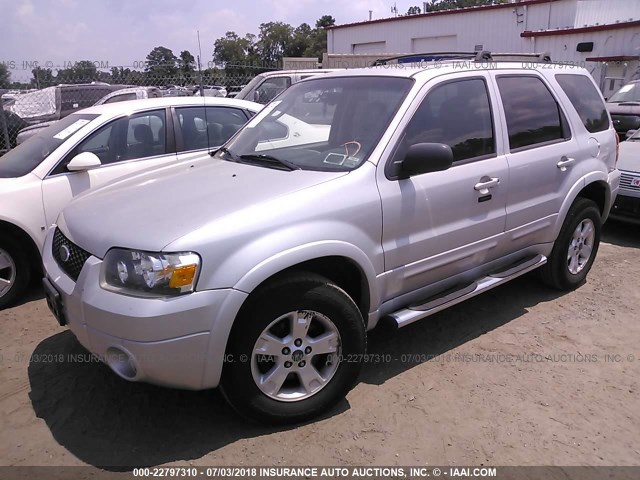 1FMCU94137KB43866 - 2007 FORD ESCAPE LIMITED SILVER photo 2