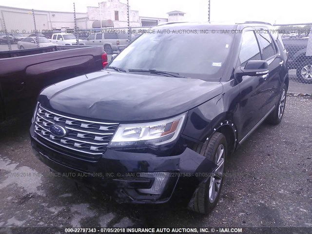 1FM5K7F88HGD22177 - 2017 FORD EXPLORER LIMITED 黑色 照片 2