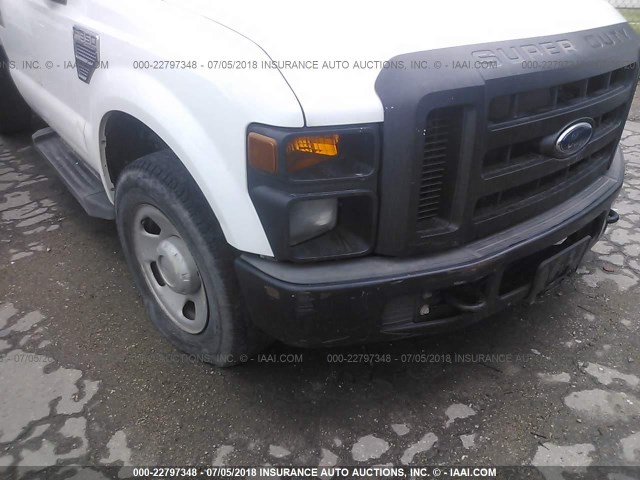 1FDSF34598ED35959 - 2008 FORD F350 SRW SUPER DUTY WHITE photo 6