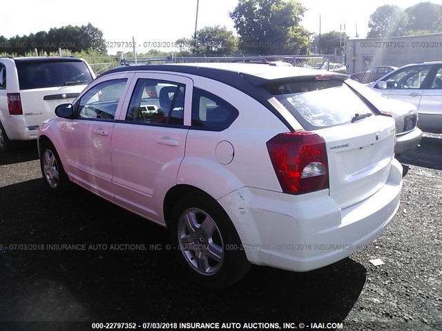 1B3HB48A59D233221 - 2009 DODGE CALIBER SXT WHITE photo 3