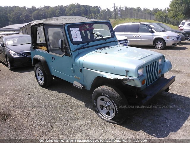 1J4FY19P4SP278638 - 1995 JEEP WRANGLER / YJ S/RIO GRANDE BLUE photo 1