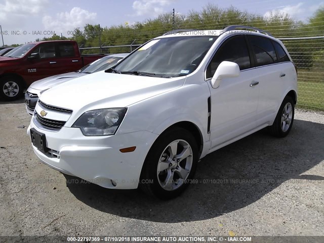 3GNAL3EK9FS520276 - 2015 CHEVROLET CAPTIVA LT WHITE photo 2