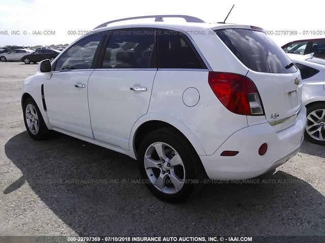 3GNAL3EK9FS520276 - 2015 CHEVROLET CAPTIVA LT WHITE photo 3