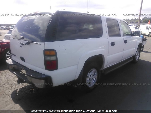 1GNFK16ZX6J167024 - 2006 CHEVROLET SUBURBAN K1500 WHITE photo 4