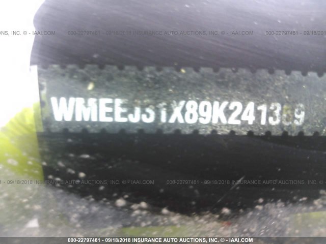 WMEEJ31X89K241369 - 2009 SMART FORTWO PURE/PASSION WHITE photo 9