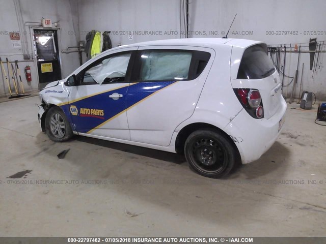 1G1JA6SH6C4145668 - 2012 CHEVROLET SONIC LS WHITE photo 3