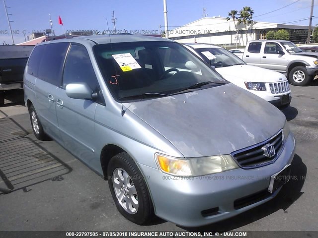 5FNRL18034B109648 - 2004 HONDA ODYSSEY EXL BLUE photo 1