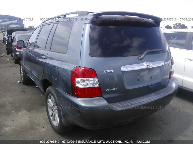 JTEEW21A670037549 - 2007 TOYOTA HIGHLANDER HYBRID GRAY photo 3