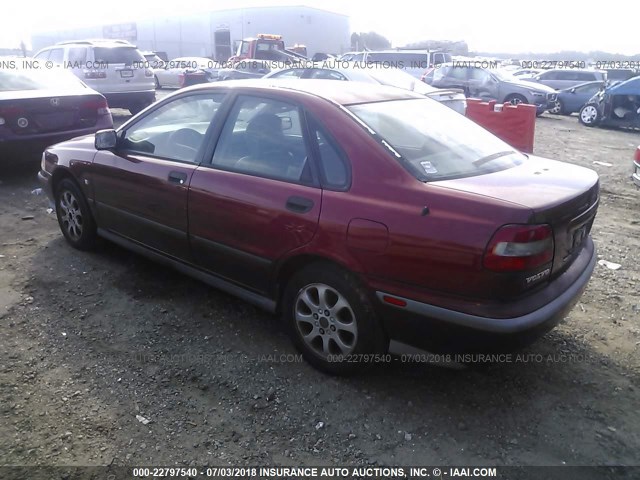 YV1VS2551YF554621 - 2000 VOLVO S40 RED photo 3