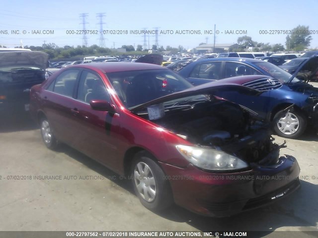 4T1BE30K65U062673 - 2005 TOYOTA CAMRY LE/XLE/SE 红色 照片 1