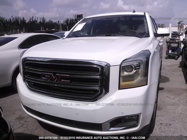 1GKS1BKC1FR184141 - 2015 GMC YUKON SLT WHITE photo 6