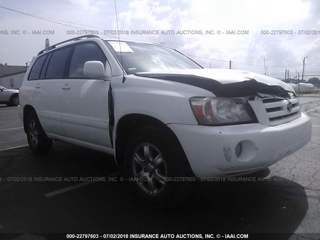 JTEHP21A870198866 - 2007 TOYOTA HIGHLANDER SPORT WHITE photo 1