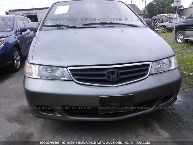 2HKRL18092H546942 - 2002 HONDA ODYSSEY EXL GRAY photo 6