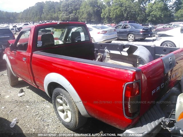 1N6DD21S71C381084 - 2001 NISSAN FRONTIER XE RED photo 3