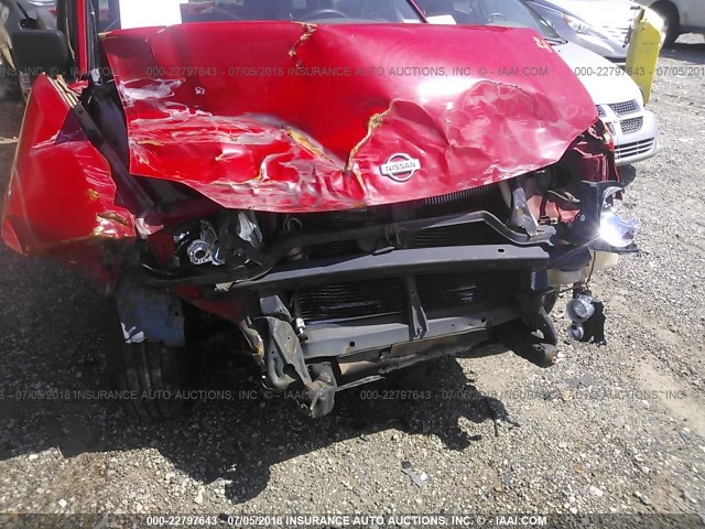 1N6DD21S71C381084 - 2001 NISSAN FRONTIER XE RED photo 6