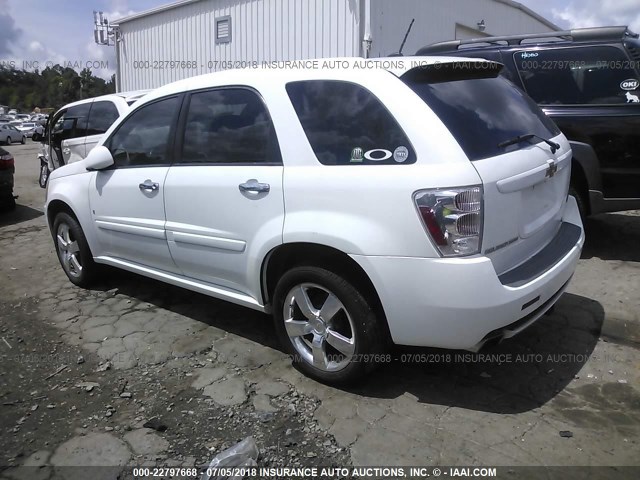 2CNDL937986347542 - 2008 CHEVROLET EQUINOX SPORT WHITE photo 3