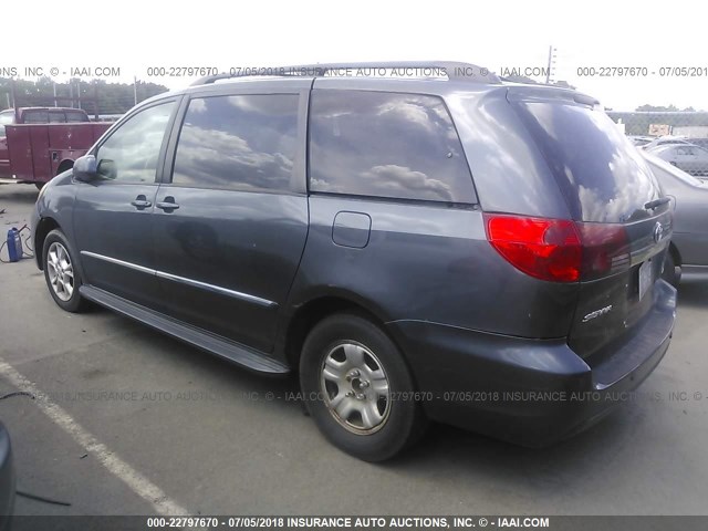 5TDBA22C86S055603 - 2006 TOYOTA SIENNA XLE/XLE LIMITED BLUE photo 3