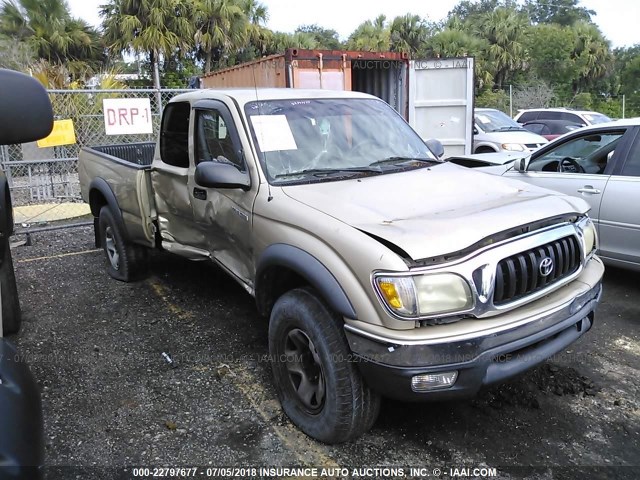 5TESM92N24Z439670 - 2004 TOYOTA TACOMA XTRACAB PRERUNNER ოქროსფერი ფოტო 1