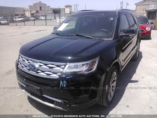 1FM5K7F84JGA04773 - 2018 FORD EXPLORER LIMITED 黑色 照片 2