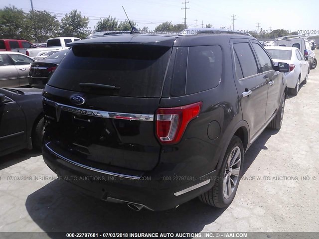 1FM5K7F84JGA04773 - 2018 FORD EXPLORER LIMITED 黑色 照片 4