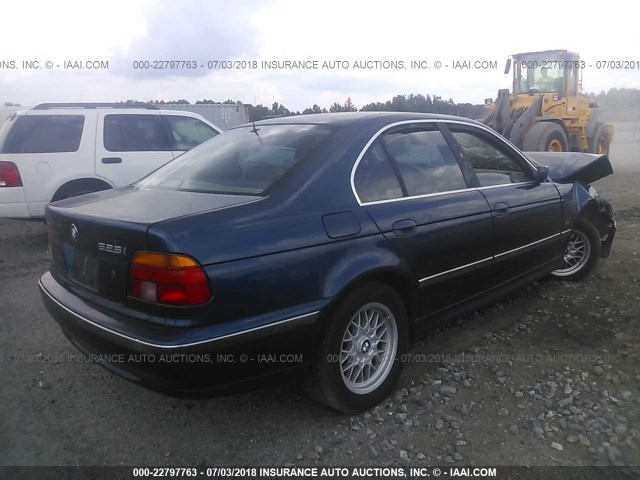 WBADM6332XBY32742 - 1999 BMW 528 I AUTOMATIC BLUE photo 4