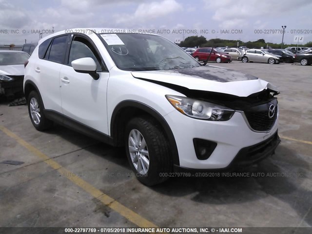 JM3KE2CY1E0318599 - 2014 MAZDA CX-5 TOURING WHITE photo 1