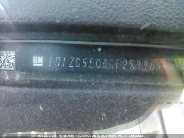 1G1ZC5E06CF289965 - 2012 CHEVROLET MALIBU 1LT 白色 照片 9