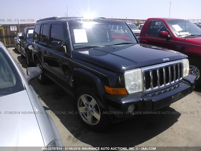 1J8HG48K28C111938 - 2008 JEEP COMMANDER SPORT BLACK photo 1