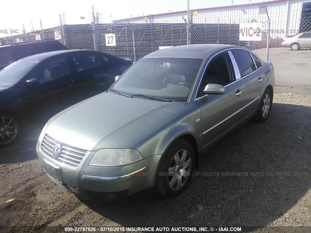 WVWRH63B92P072017 - 2002 VOLKSWAGEN PASSAT GLX 绿色 照片 2