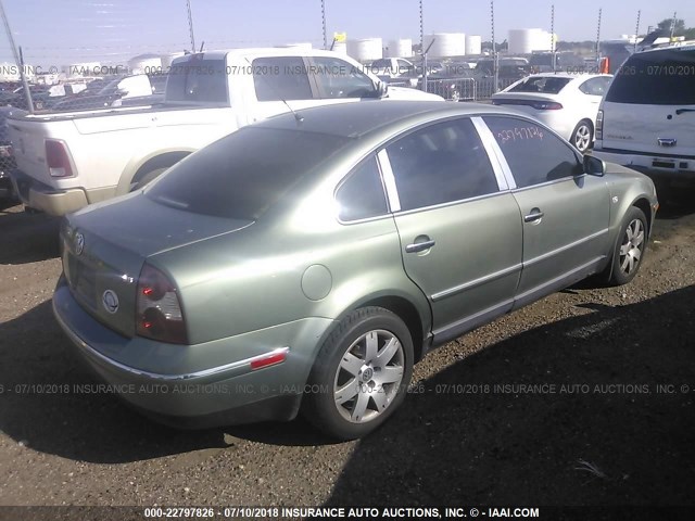 WVWRH63B92P072017 - 2002 VOLKSWAGEN PASSAT GLX 绿色 照片 4
