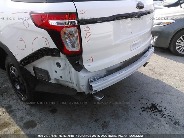 1FM5K8F87EGA55843 - 2014 FORD EXPLORER LIMITED Weiß Foto 6