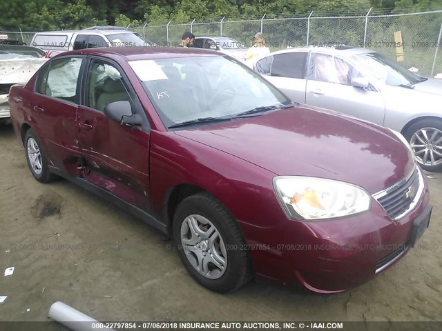 1G1ZS58F87F302868 - 2007 CHEVROLET MALIBU LS Tünd qırmızı foto 1