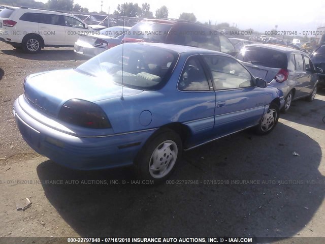 1G2NE15M5SM630900 - 1995 PONTIAC GRAND AM SE BLUE photo 4