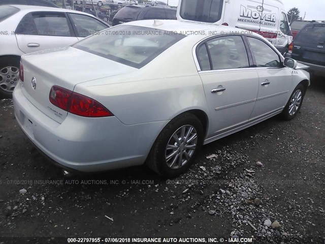 1G4HC5E15AU124165 - 2010 BUICK LUCERNE CXL WHITE photo 4