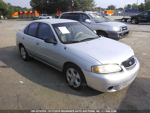 3N1CB51D92L600305 - 2002 NISSAN SENTRA XE/GXE SILVER photo 1