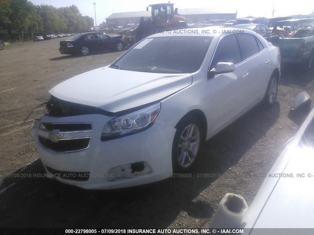 1G11C5SA2DU151315 - 2013 CHEVROLET MALIBU 1LT WHITE photo 2